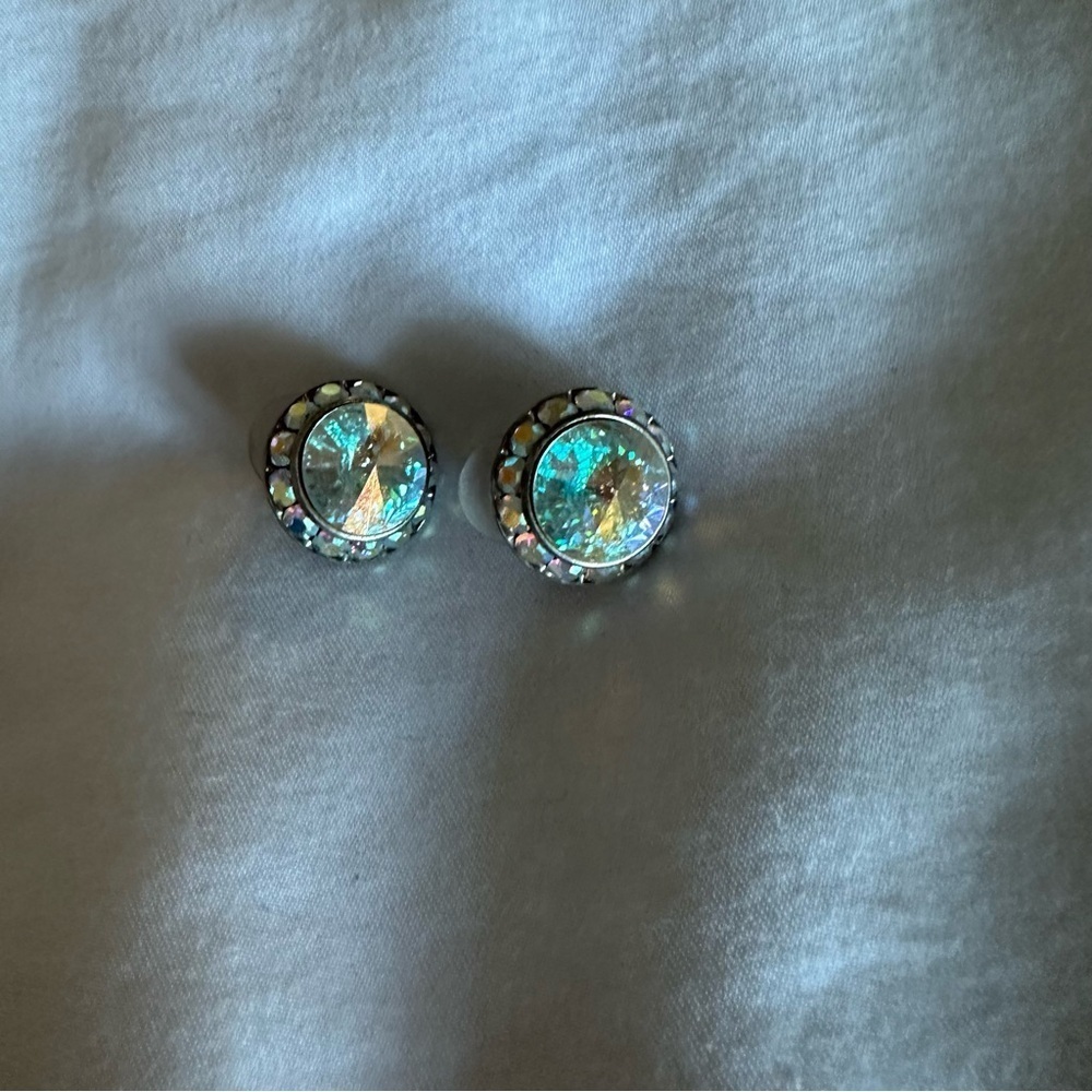 Iridescent Stud Earrings
